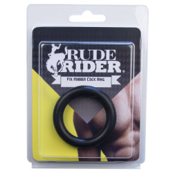 Rude Rider Cockring Fix Rubber Thick Noir